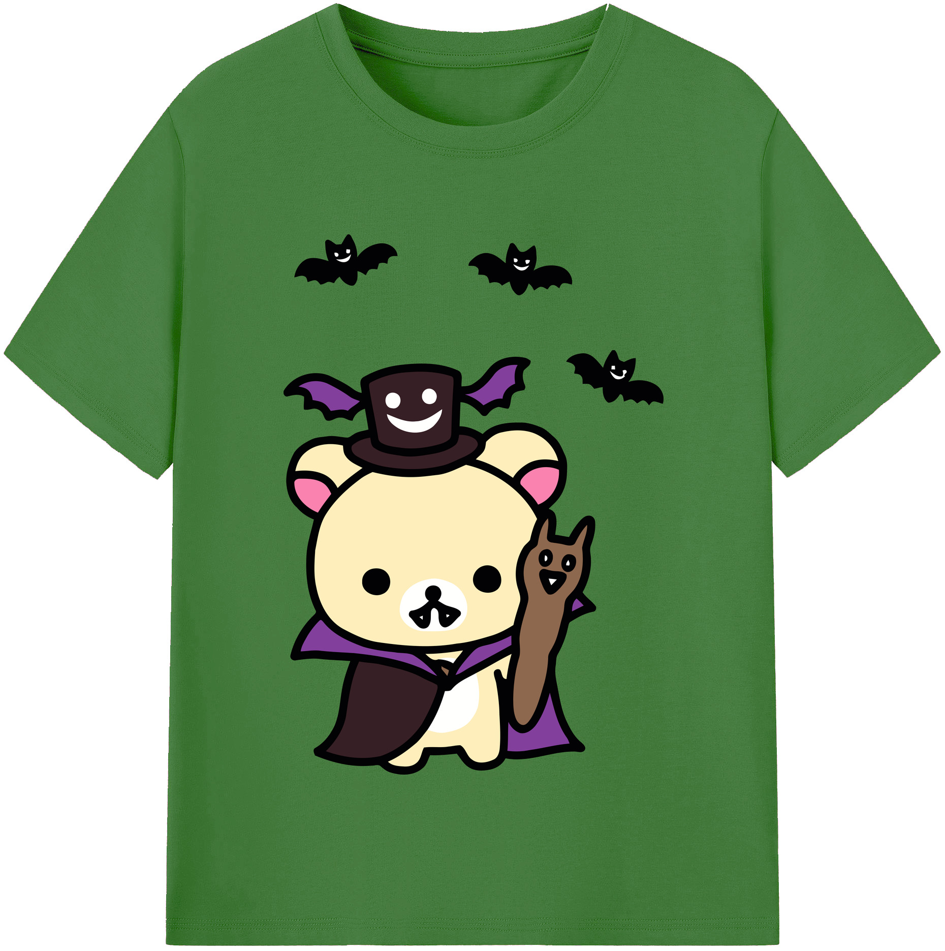 （画像用） リラックマ リラックマ キイロイトリ Rilakkuma Korilakkuma Kiiroitori レディースカジュアルプリントTシャツ（綿100％）